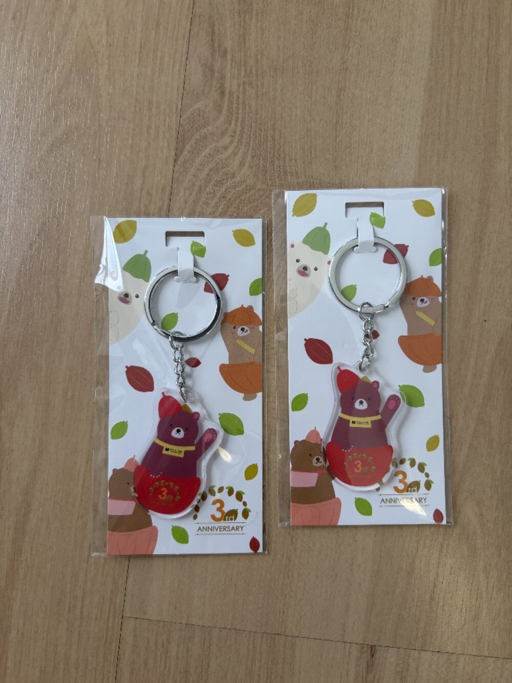 2x ROYCE' Chocolate Bear Anniversary Keychains